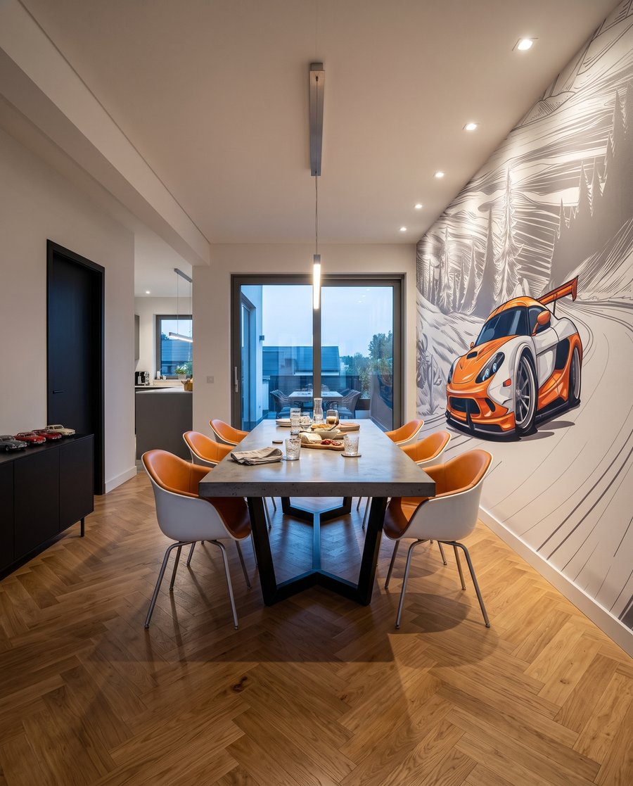 Sportwagen in der Kurve — Interieur 8