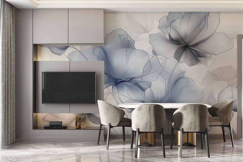 Überlappende Blütenformen — Interieur 3