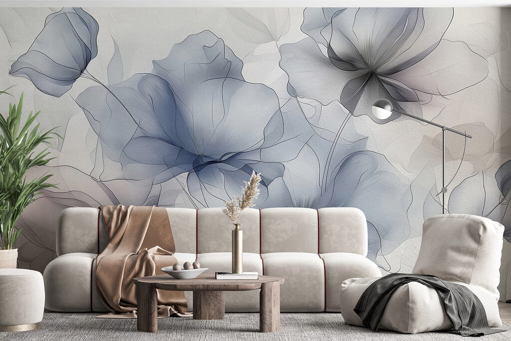 Überlappende Blütenformen — Interieur 2