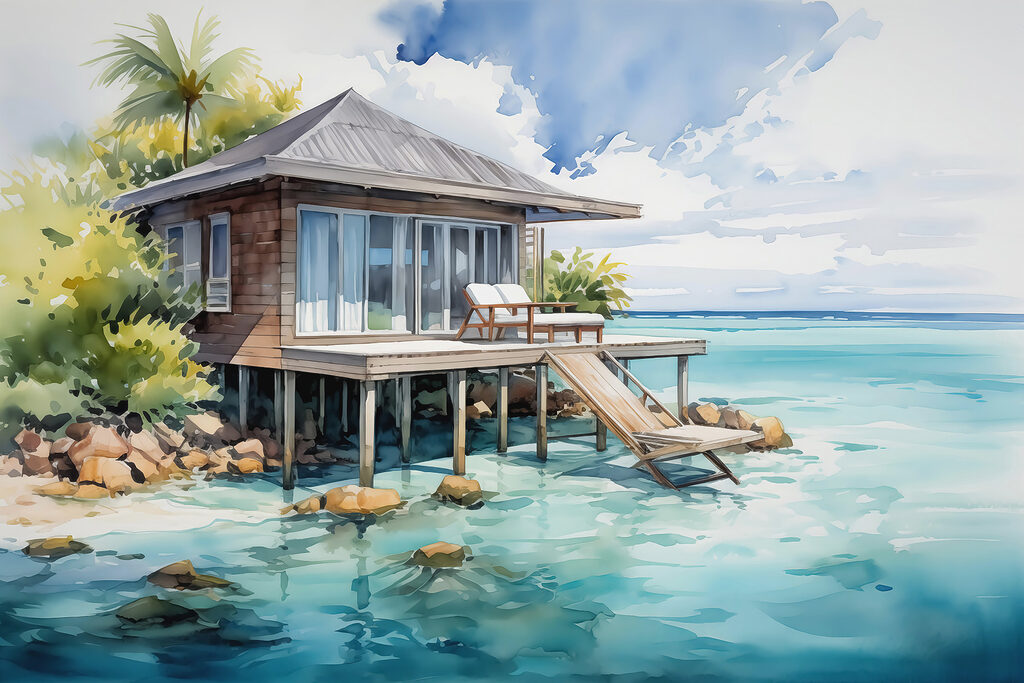Haus auf Stelzen — ganzes Design
