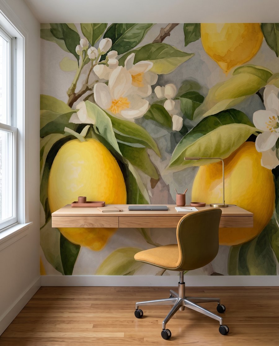 Zitronen mit weißen Blüten — Interieur 5