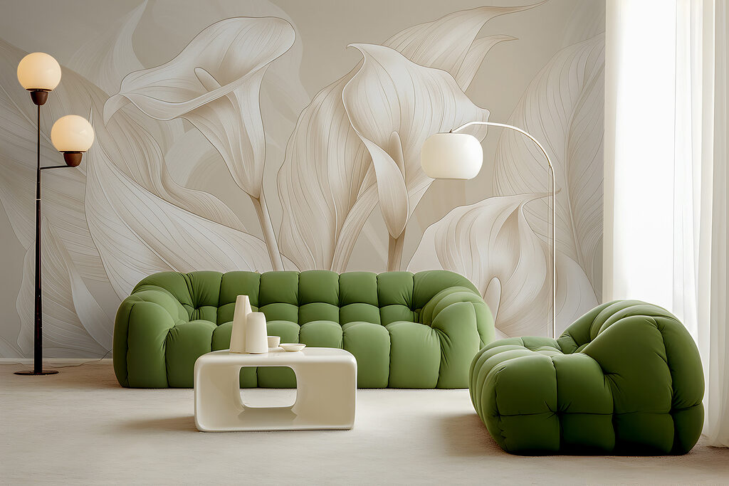 Blütenkelche mit Blattfalten — Interieur 2
