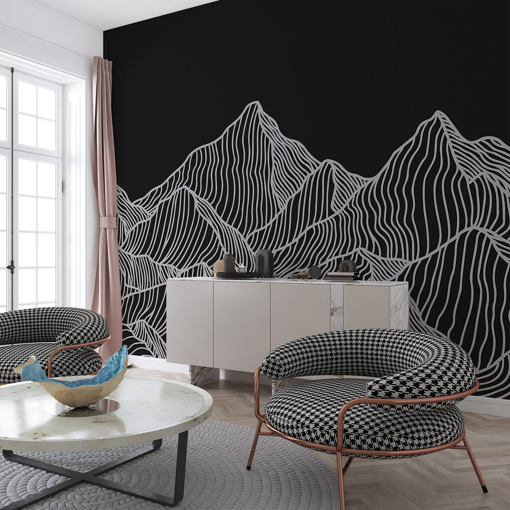 Berggipfel aus Linien — Interieur 1