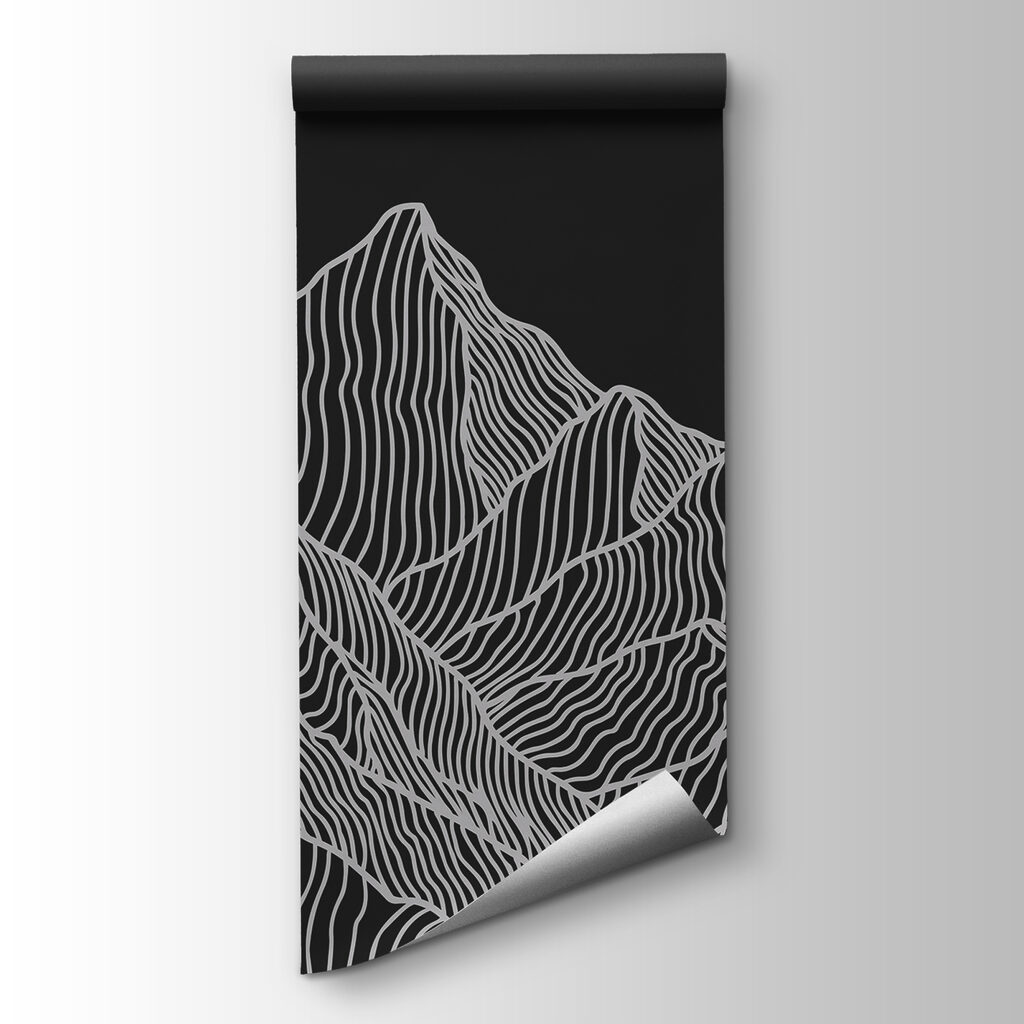 Berggipfel aus Linien — Produktansicht
