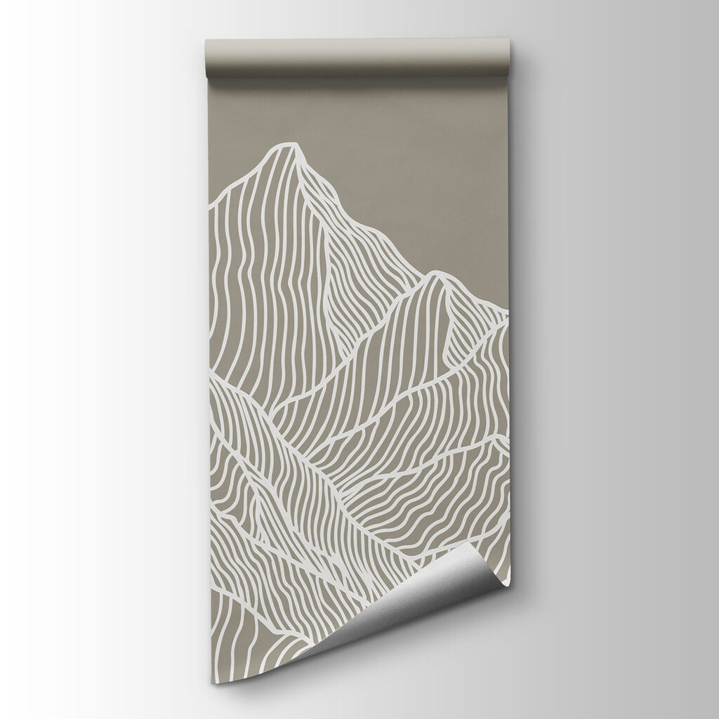 Berggipfel aus Linien — Produktansicht
