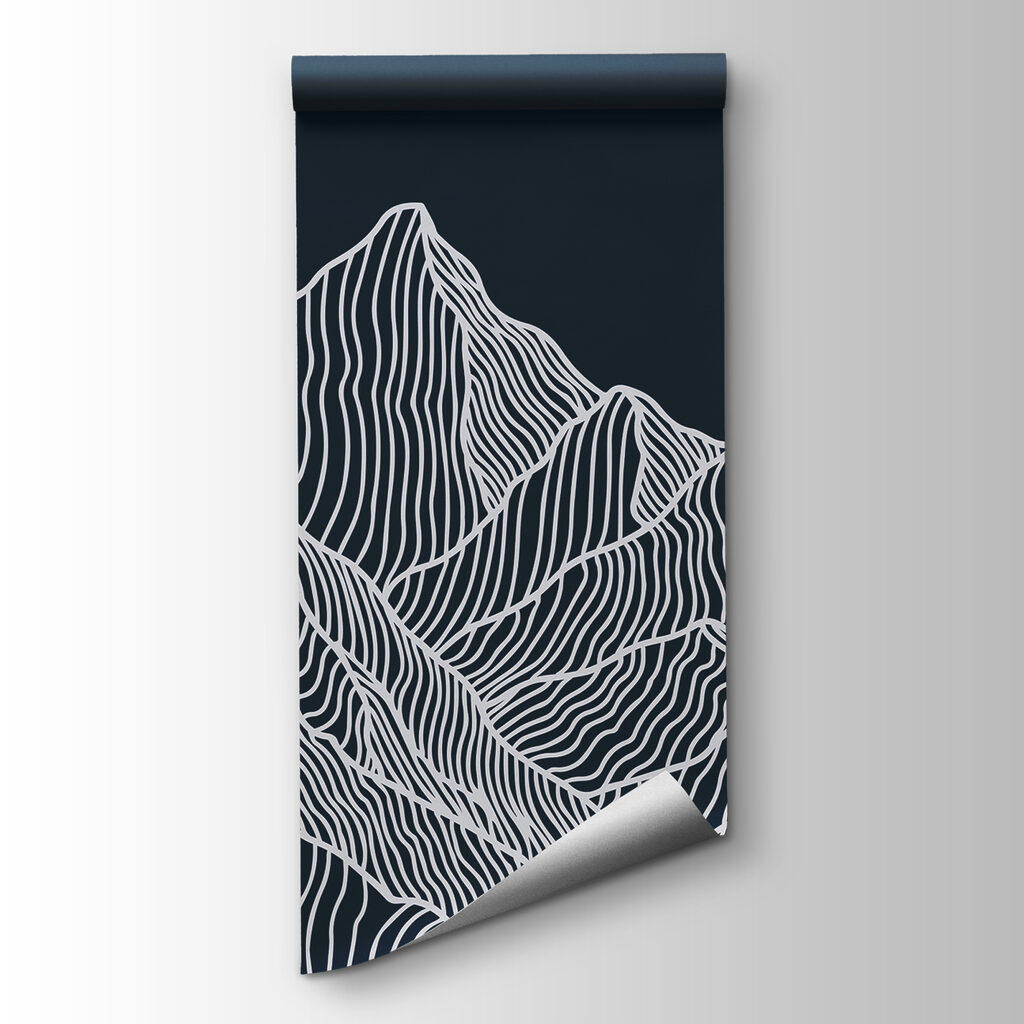 Berggipfel aus Linien — Produktansicht