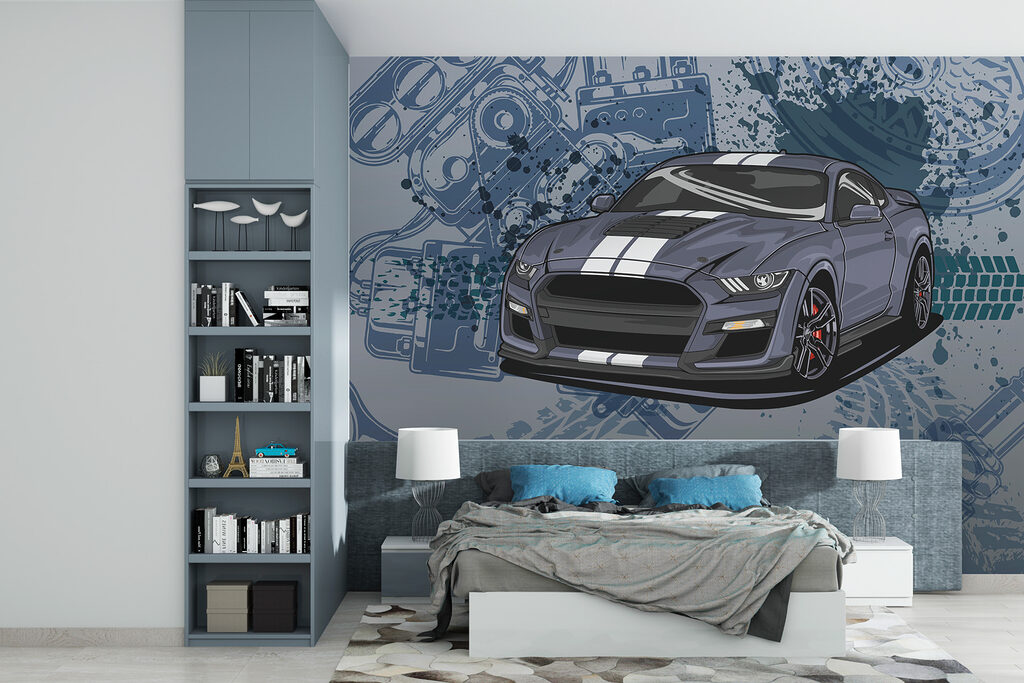 Sportwagen und Technikskizzen — Interieur 2
