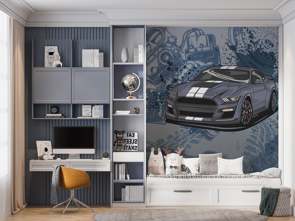 Sportwagen und Technikskizzen — Interieur 3