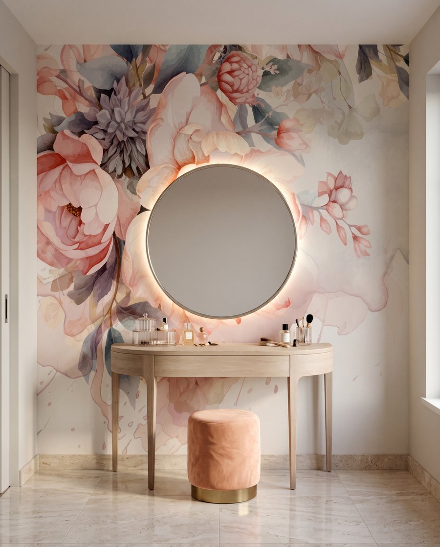 Rosen auf sanftem Beige — Interieur 3