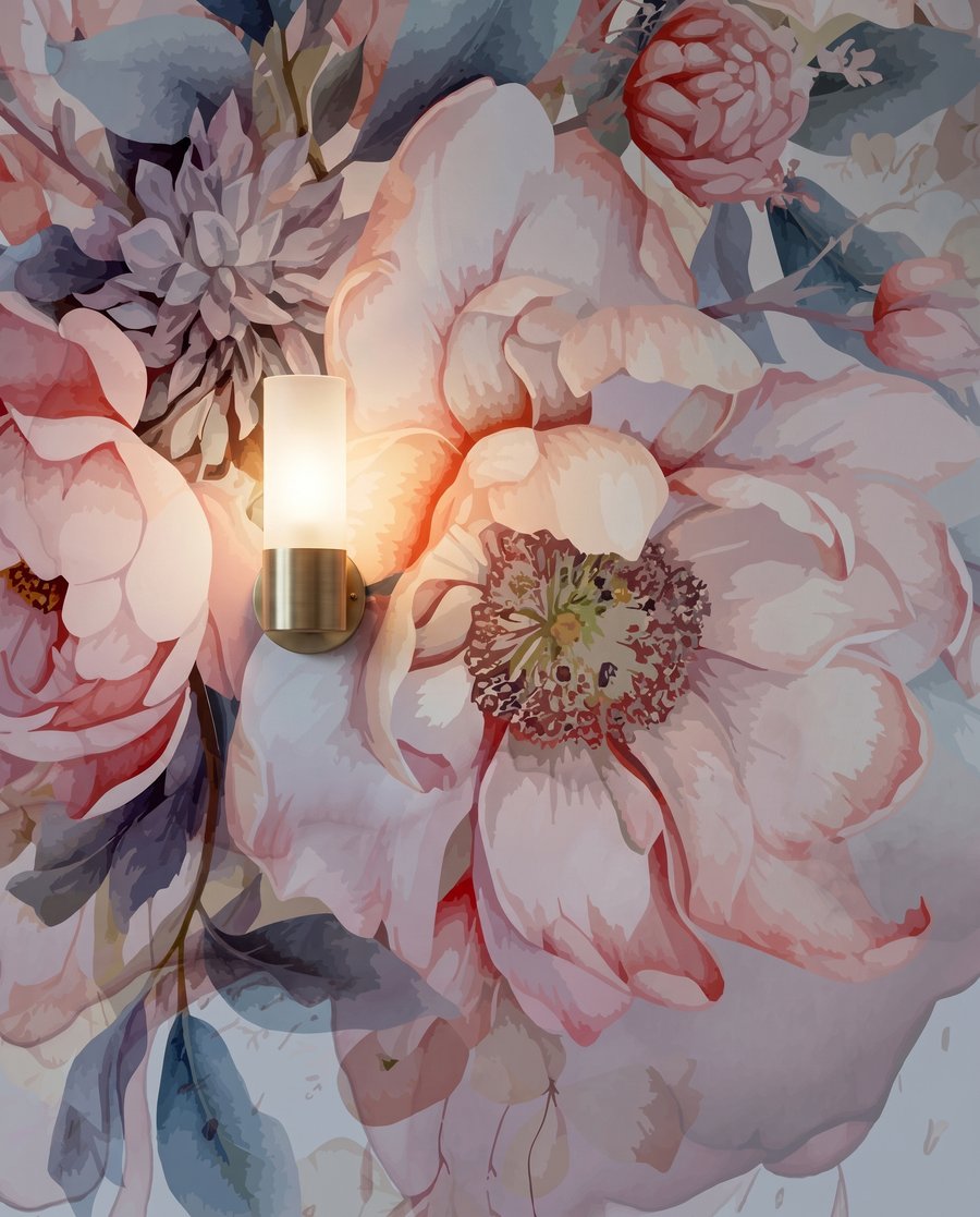Rosen auf sanftem Beige — Detail