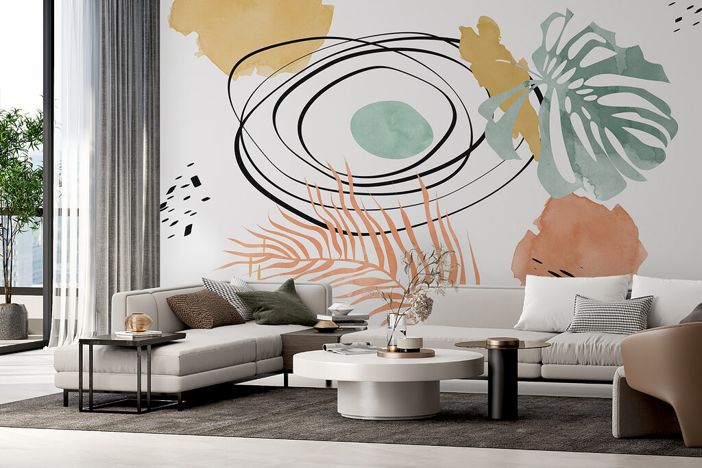Tropenblätter und Kreise — Interieur 1