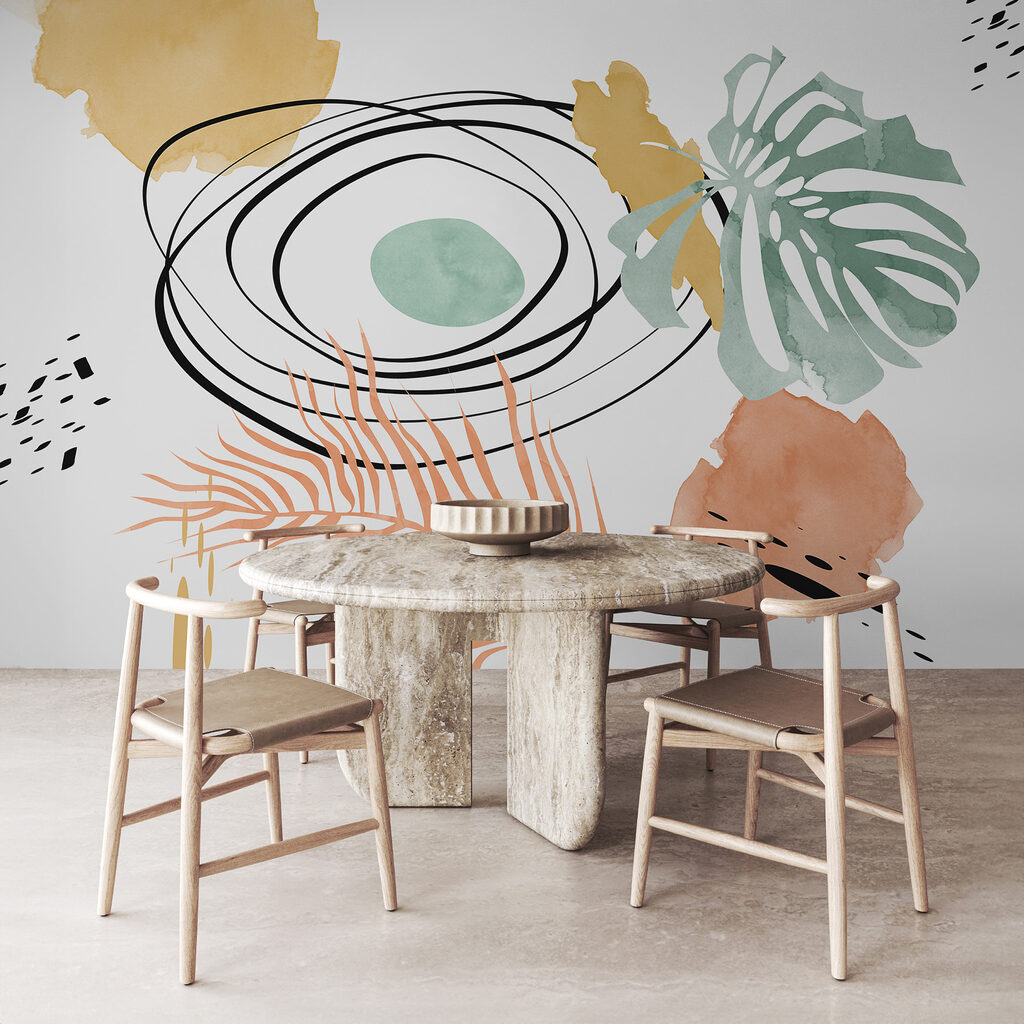 Tropenblätter und Kreise — Interieur 2