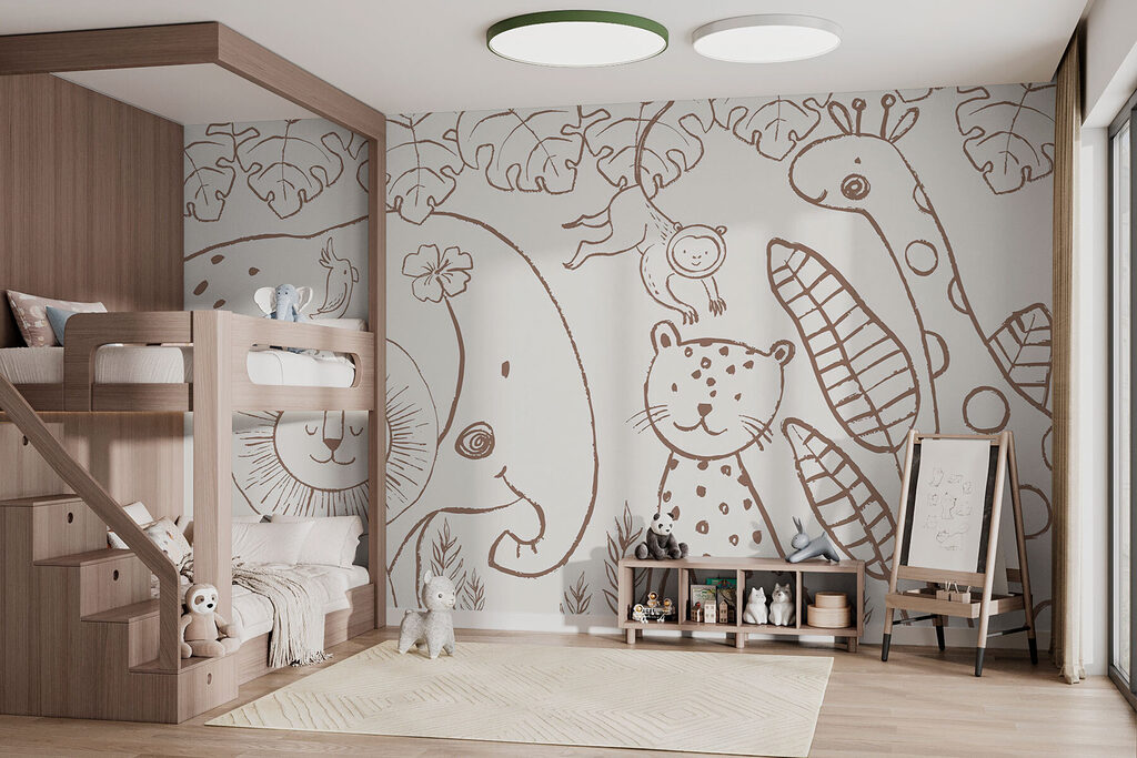 Gezeichnete Dschungeltiere — Interieur 1