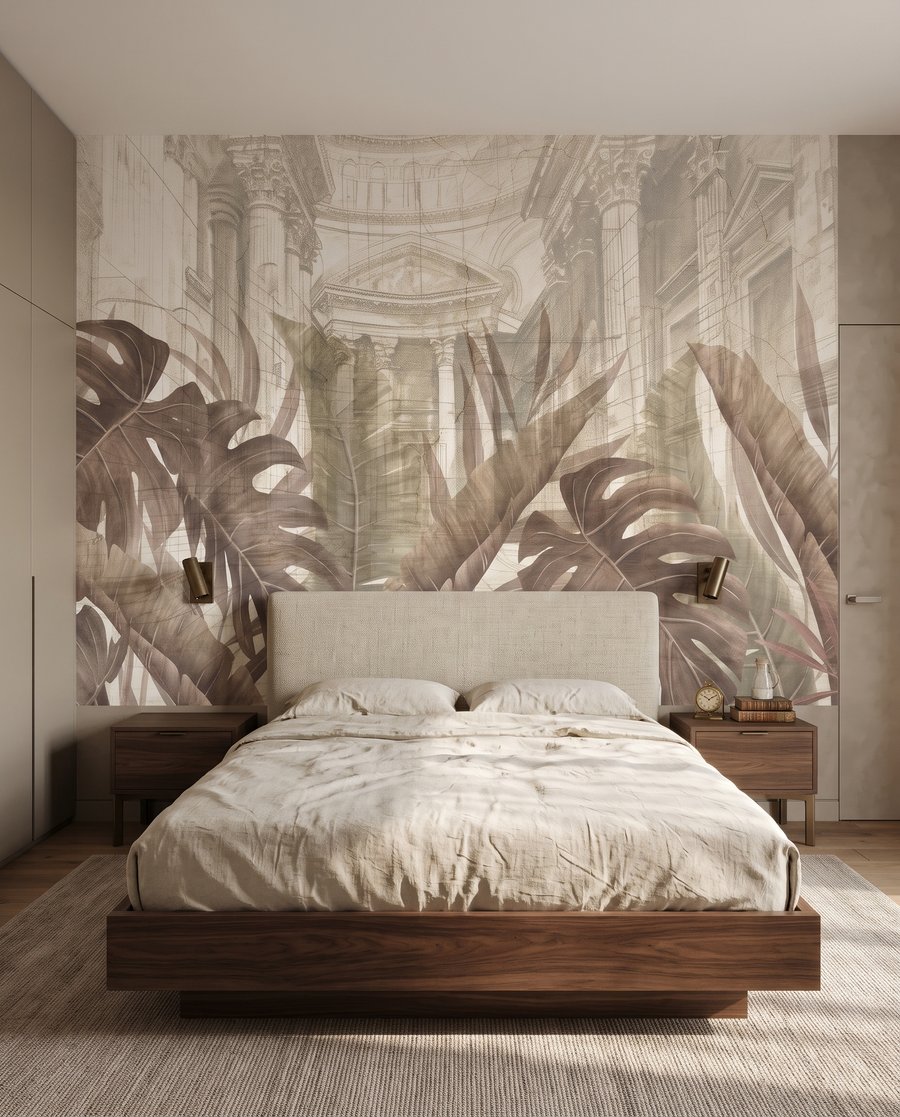 Blätter vor dem Wintergarten — Interieur 1