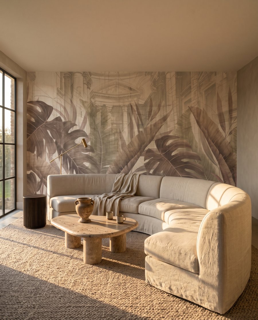 Blätter vor dem Wintergarten — Interieur 3