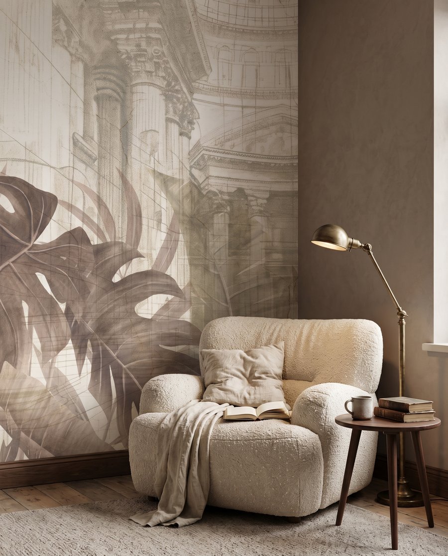 Blätter vor dem Wintergarten — Interieur 4