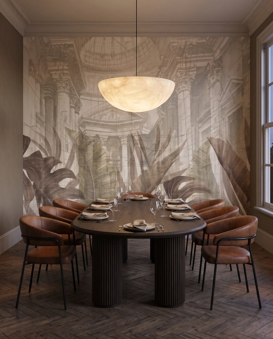 Blätter vor dem Wintergarten — Interieur 6