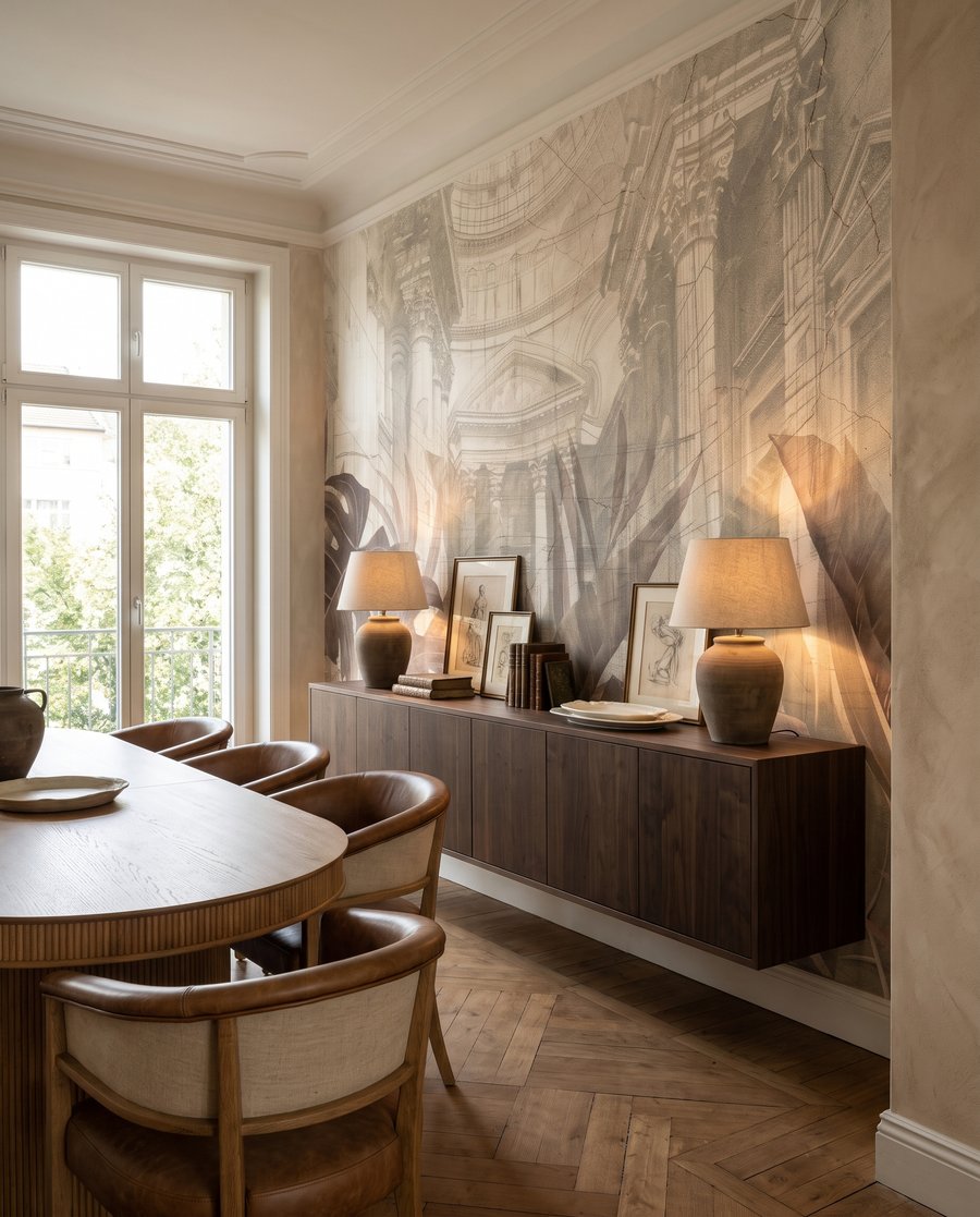 Blätter vor dem Wintergarten — Interieur 7