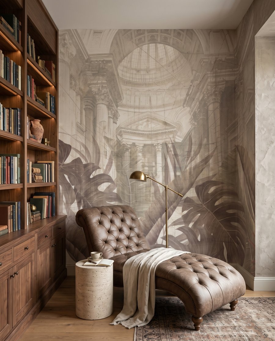 Blätter vor dem Wintergarten — Interieur 8