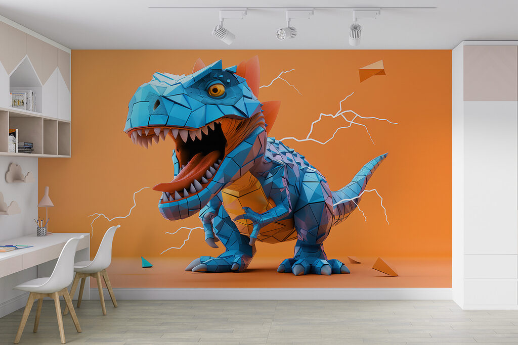 Blauer Dino mit Blitzen — Interieur 4