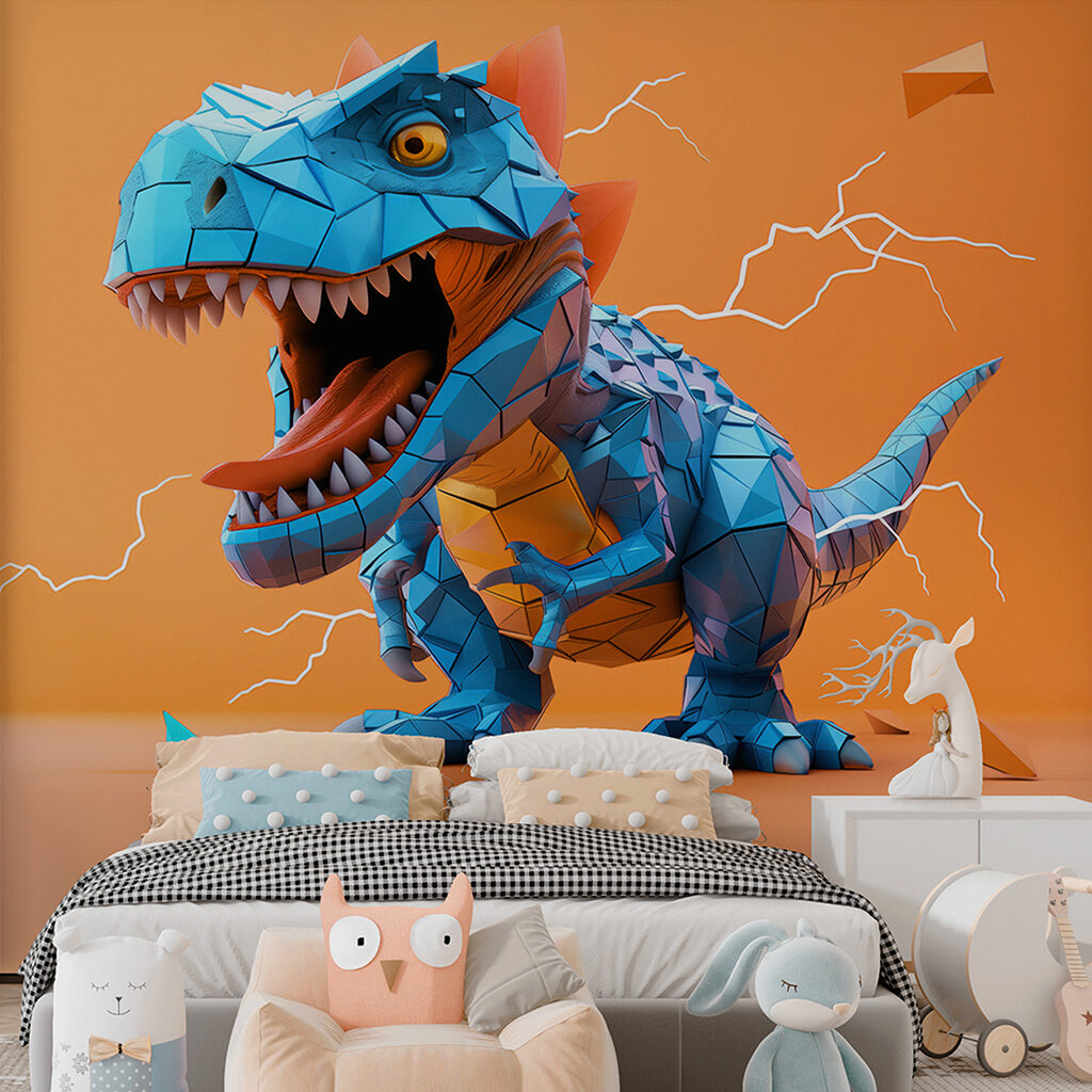 Blauer Dino mit Blitzen — Interieur 5
