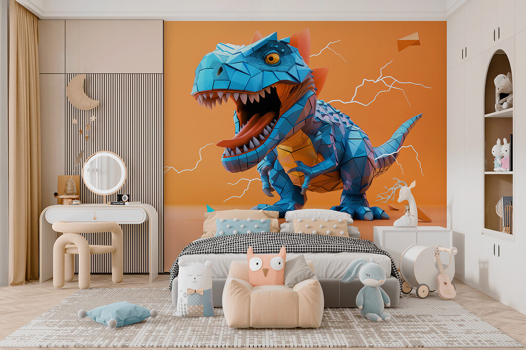 Blauer Dino mit Blitzen — Interieur 6