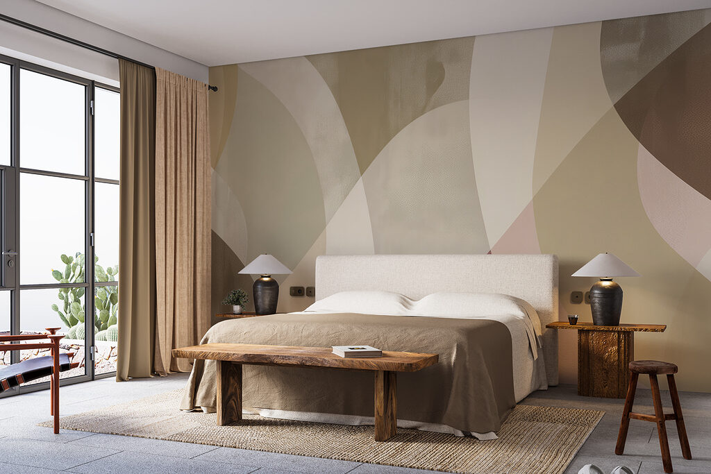 Bänder mit weichen Kanten in einem Interieur