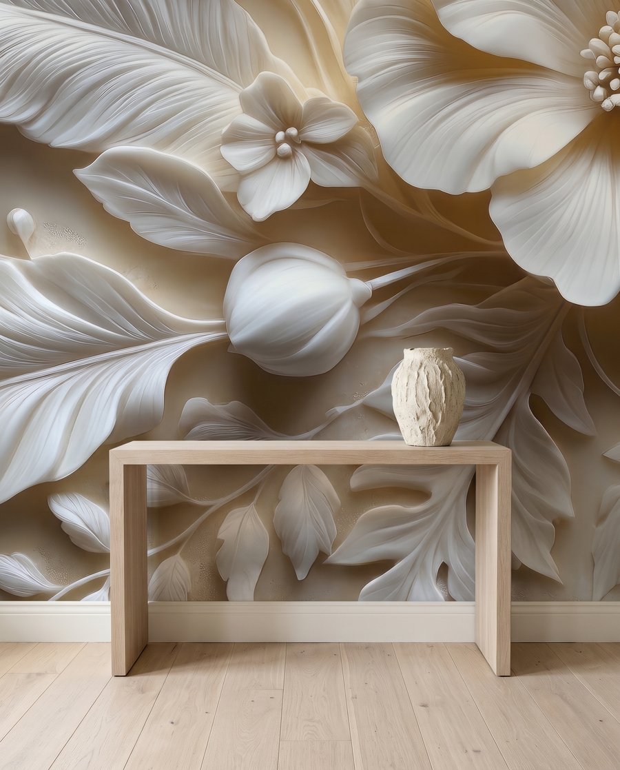 Blüten mit weißen Federn — Interieur 3
