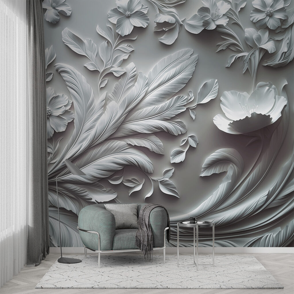 Schwungvolle Blütenranken — Interieur 1