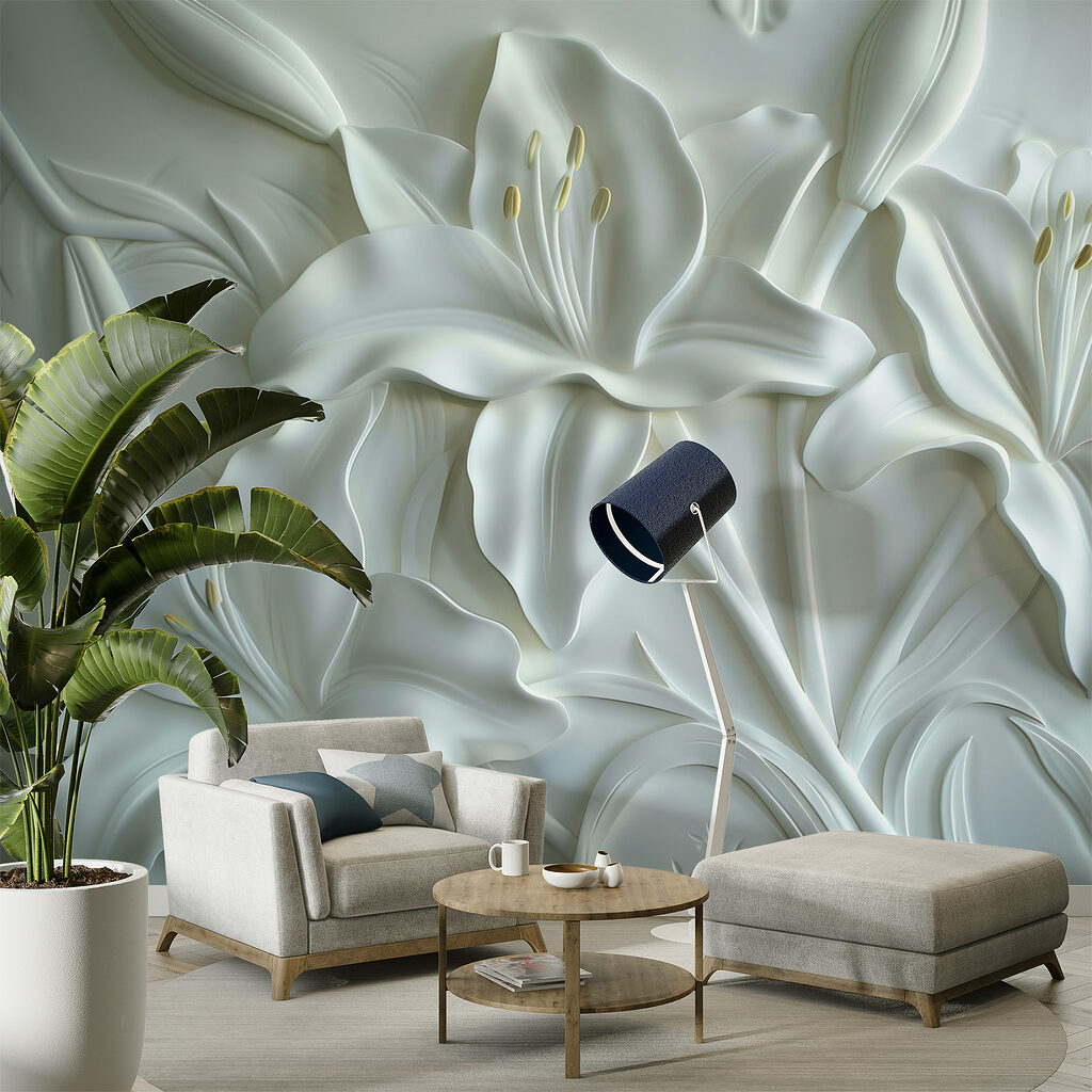 Helle Lilien in einem Interieur