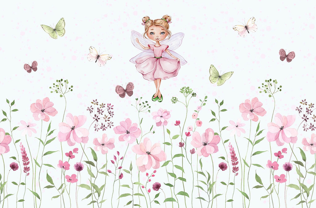 Fee in Aquarell — ganzes Design