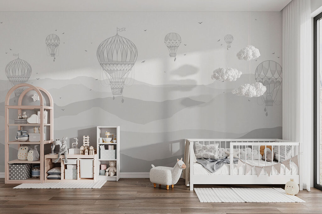 Heißluftballons über sanften Hügeln — Interieur 1