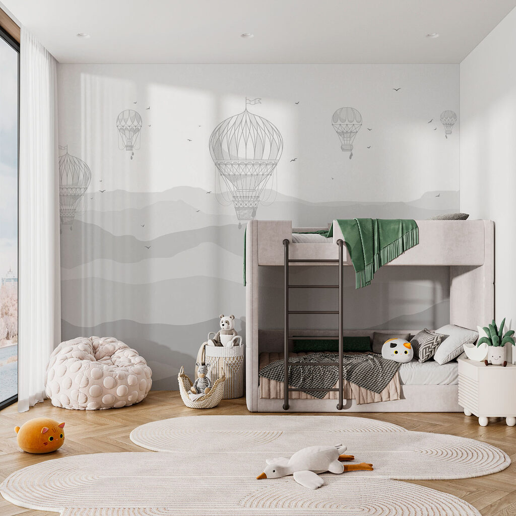 Heißluftballons über sanften Hügeln — Interieur 2