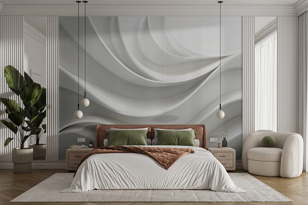 Licht in Wellen in einem Interieur