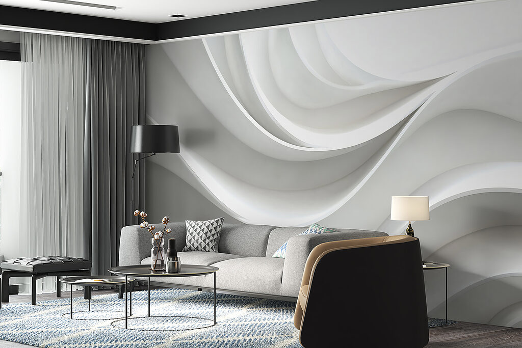 Licht in Wellen in einem Interieur