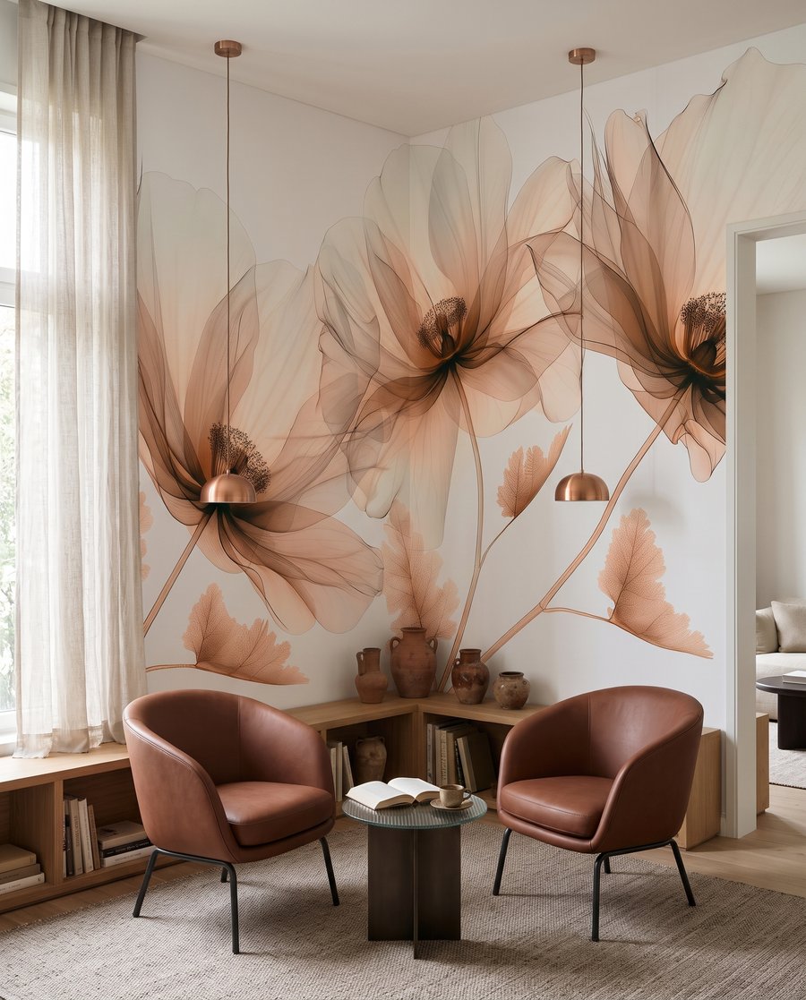 Drei Blüten im Licht — Interieur 1