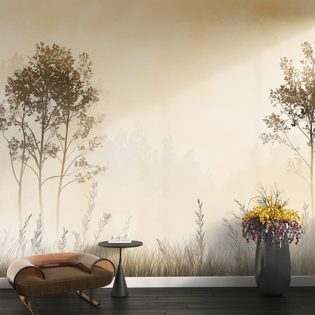 Zwei Bäumchen im Gras — Interieur 2