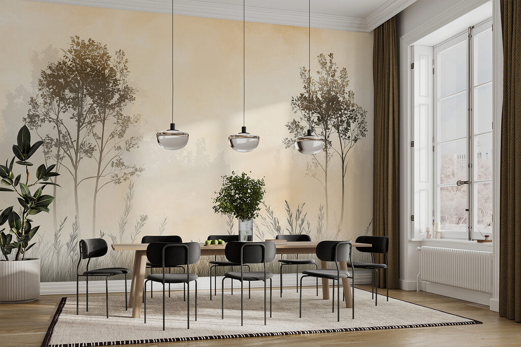 Zwei Bäumchen im Gras — Interieur 3