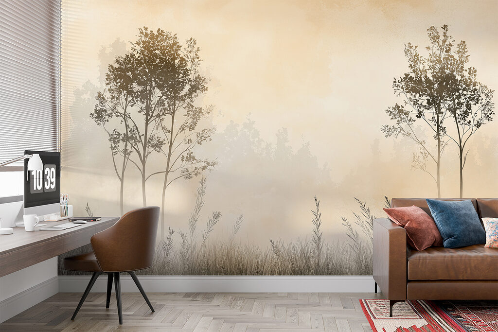 Zwei Bäumchen im Gras — Interieur 4