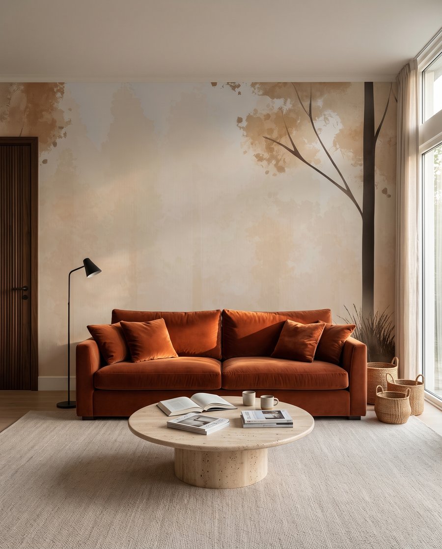 Waldrand mit hohen Stämmen — Interieur 2