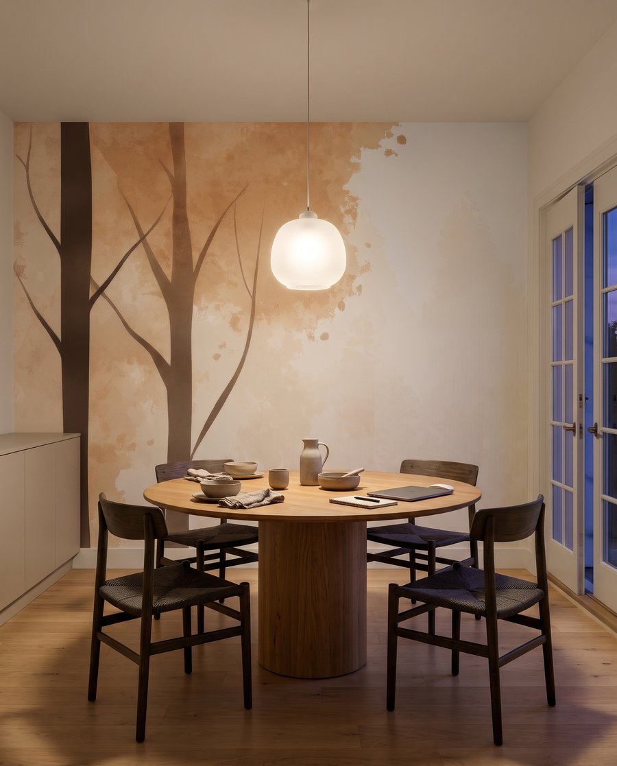 Waldrand mit hohen Stämmen — Interieur 4