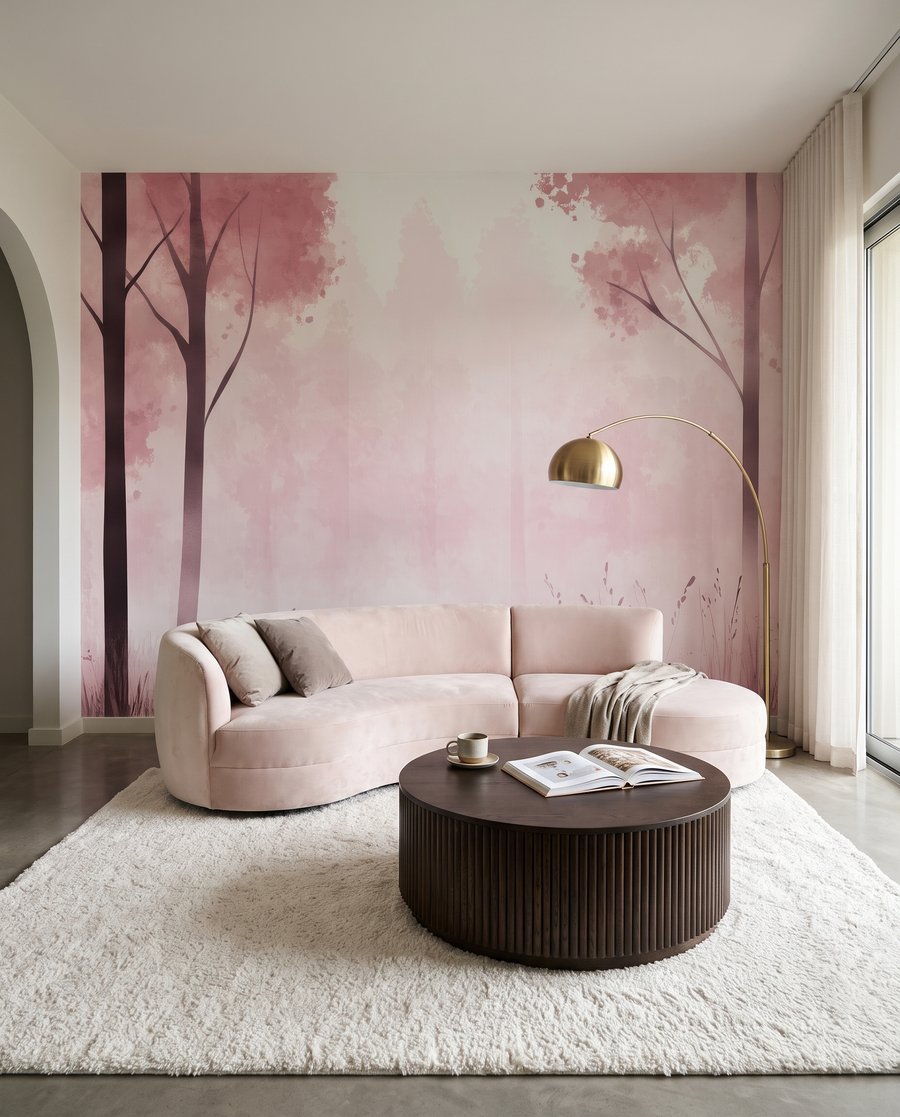 Waldrand mit hohen Stämmen — Interieur 3