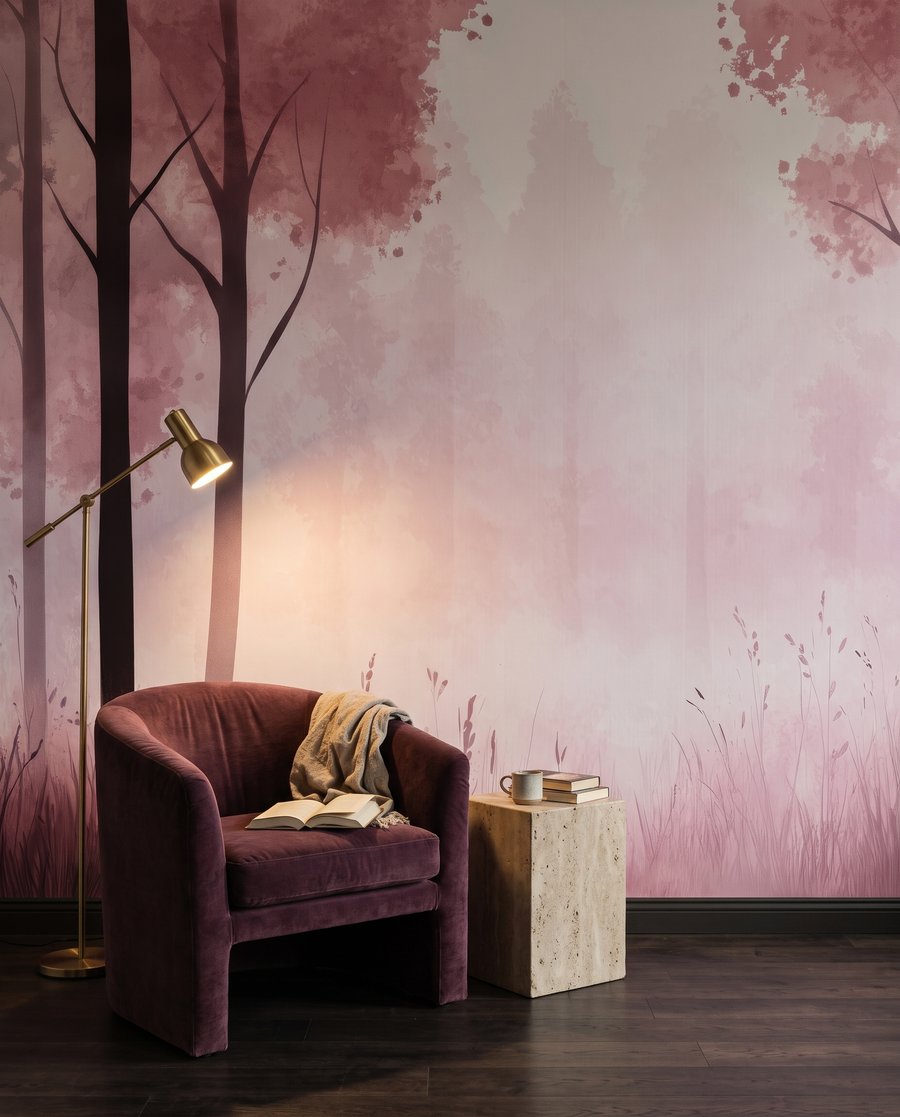 Waldrand mit hohen Stämmen — Interieur 4