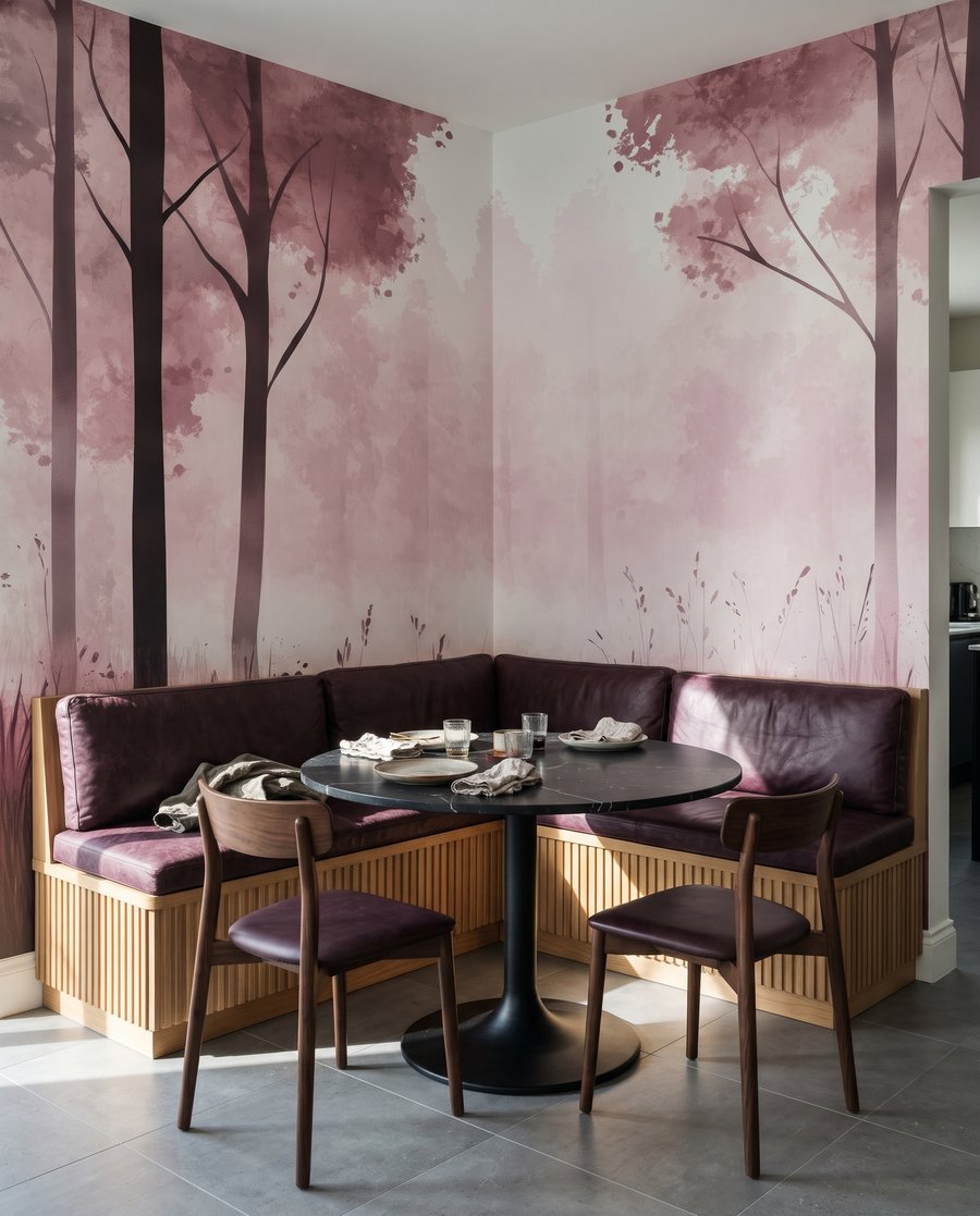 Waldrand mit hohen Stämmen — Interieur 1