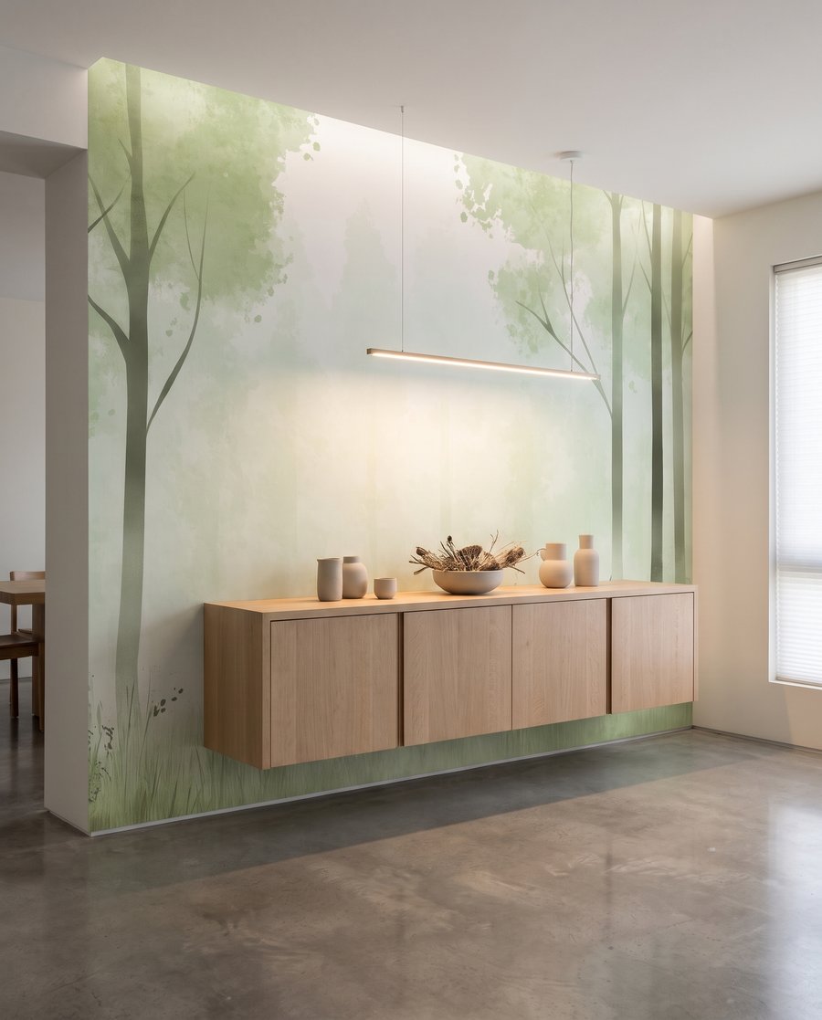 Waldrand mit hohen Stämmen — Interieur 5