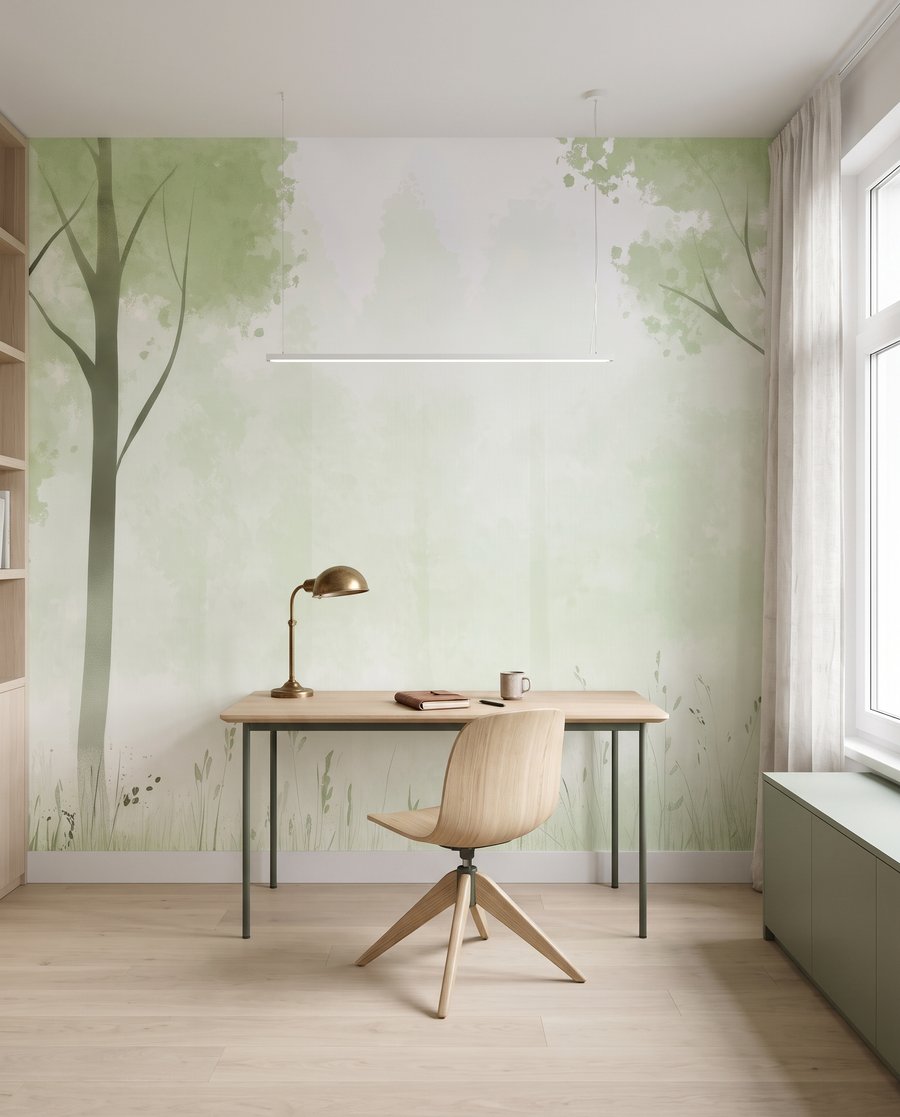 Waldrand mit hohen Stämmen — Interieur 6