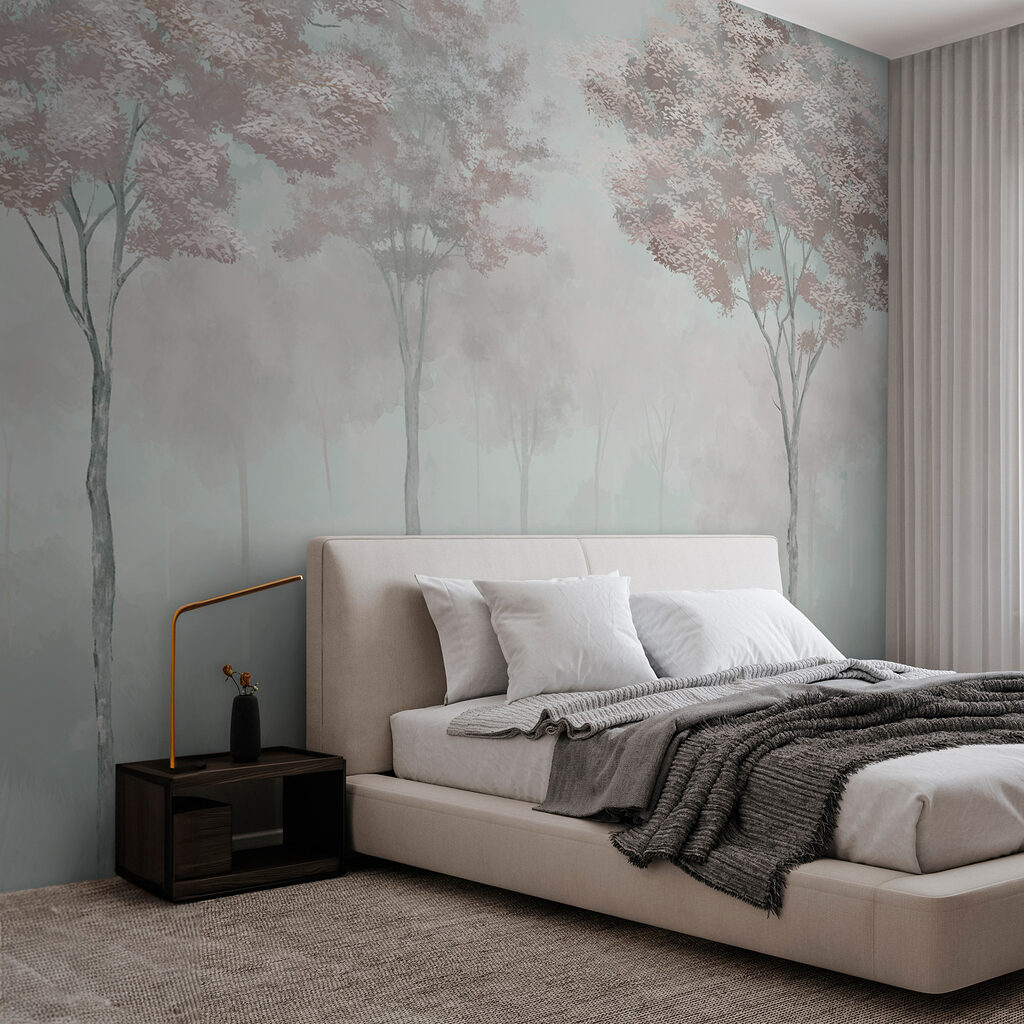 Verträumter Wald in einem Interieur