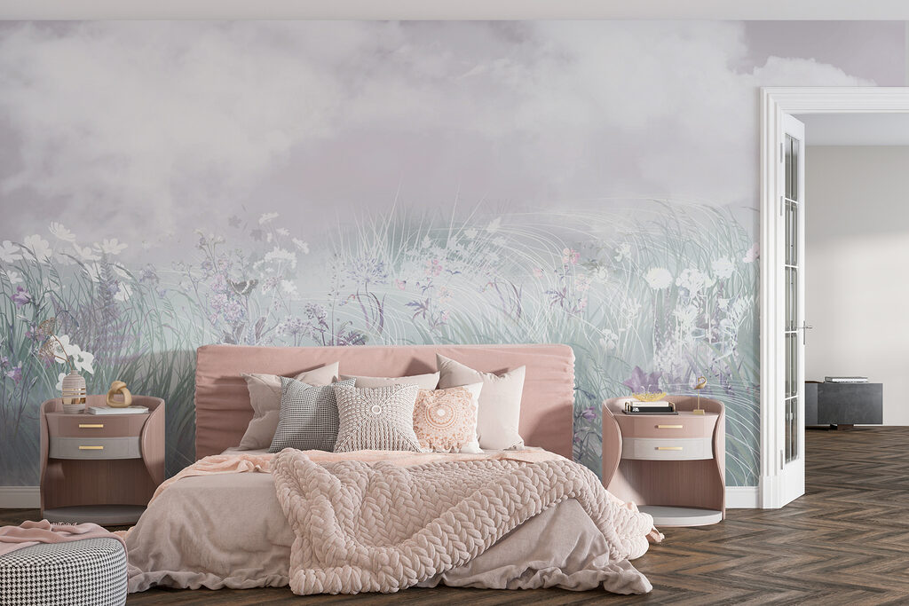 Blumenwiese unter Wolken — Interieur 3