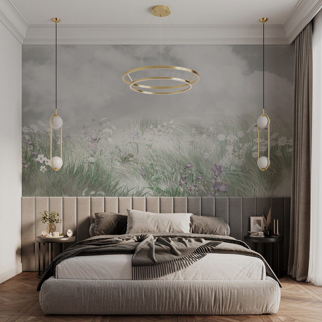 Blumenwiese unter Wolken — Interieur 2
