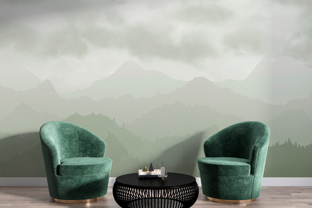 Bergwald unter tiefen Wolken — Interieur 3